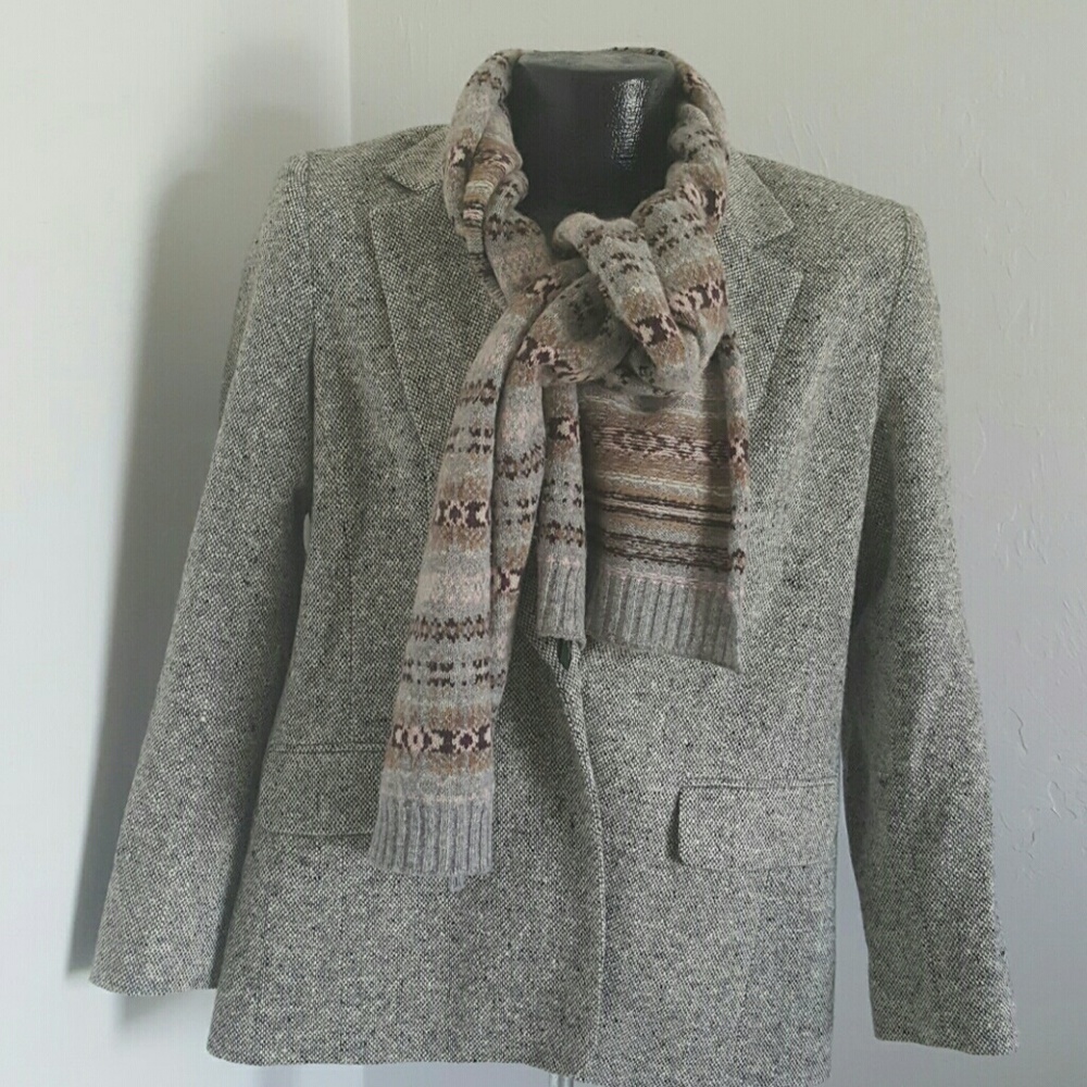 Orvis Women’s Tweed Wool Blend Blazer Size 8 Lined Classic